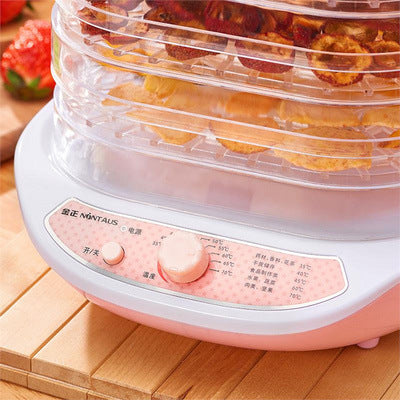 Máquina de Desidratar Frutas e Vegetais, Desidratador de Alimentos de Secagem Eficiente 5 Bandejas de Plástico Saudável para Casa